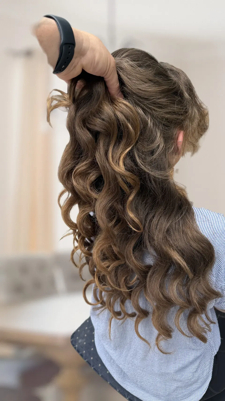 Hnedé vlny s karamelovým balayage